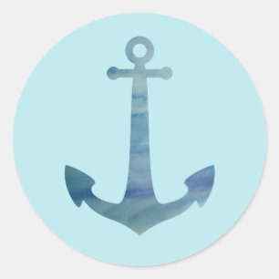Anchor Nautical Ocean Party Dank je Stickers