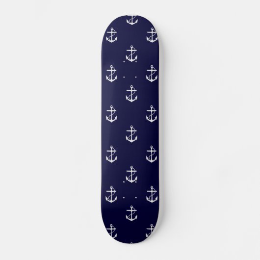 Anchor Nautical Personalized Skateboard (Voorkant)