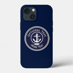 Anchor Nautical Seal iPhone 13 Mini Hoesje