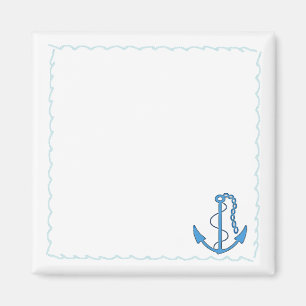Anchor-Nautical Waves-personaliseer het! Magneet