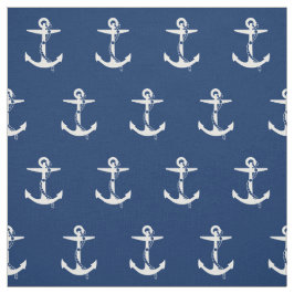 Anchor Navy Blue White | Mariene Stof