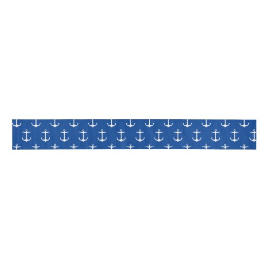 Anchor Navy Style Grosgrain Lint (Voorkant)