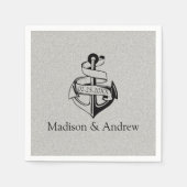 Anchor op Glitter Servet (Voorkant)