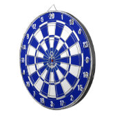 Anchor op Navy Blue en White Dart Board Dartbord (Voorkant Rechts)