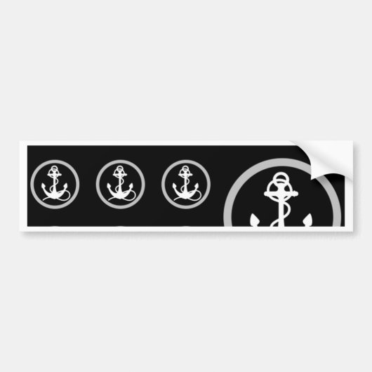 Anchor Pattern Bumpersticker (Voorkant)