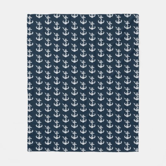 Anchor Pattern Fleece Blanket (medium) Deken (Voorkant)