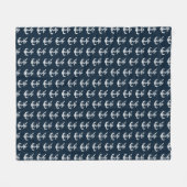 Anchor Pattern Fleece Blanket (medium) Deken (Voorkant (Horizontaal))