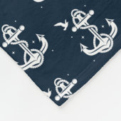 Anchor Pattern Fleece Blanket (medium) Deken (Hoek)