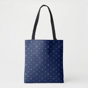 Anchor Polka Dots Pattern Draagtas