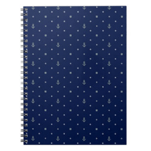 Anchor Polka Dots Pattern Notitieboek