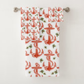  anchor Red-kersthanddoekset Bad Handdoek (Insitu)