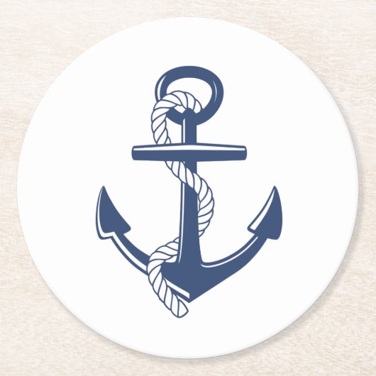 Anchor Ronde Kartonnen Onderzetter (Voorkant)