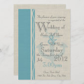 Anchor Rustic Nautical Wedding Kaart (Voorkant / Achterkant)