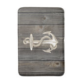 Anchor  Wood Bath Rug Badmat (Voorkant Verticaal)