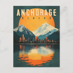 Anchorage, Alaska Briefkaart - Prachtige stad Uitz