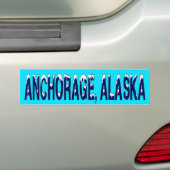 ANCHORAGE ALASKA BUMPERSTICKER (Op auto)
