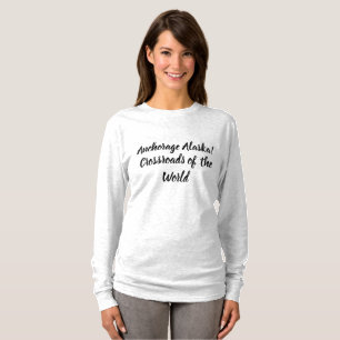 Anchorage Alaska Crossroad van de wereld T-shirt