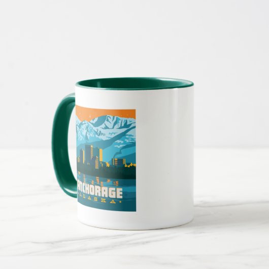Anchorage, Alaska Mok (Voorkant links)