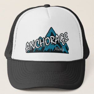 Anchorage Alaska Mountains Trucker Pet