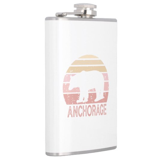 Anchorage Alaska Retro Beer Heupfles (Rechts)