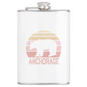 Anchorage Alaska Retro Beer Heupfles (Voorkant)