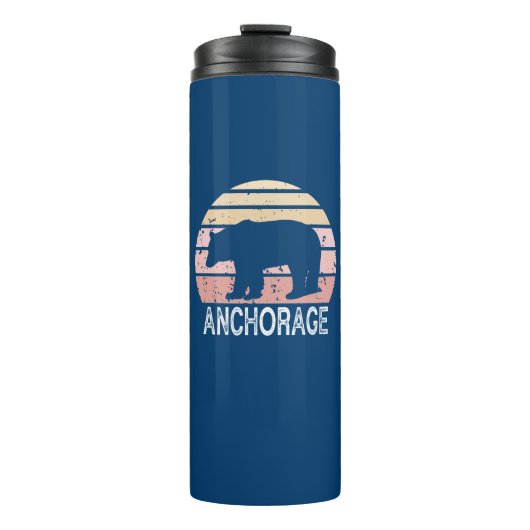 Anchorage Alaska Retro Beer Thermosbeker (Voorkant)