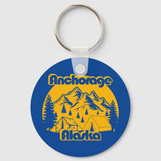 Anchorage Alaska Sleutelhanger (Voorkant)