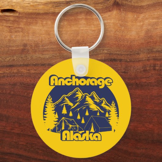 Anchorage Alaska Sleutelhanger (Voorkant)