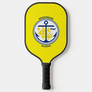 Anchorage (Alaska) Stadsvlag Pickleball Paddle