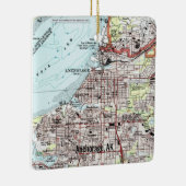 Anchorage Alaska Topo Map Keramisch Ornament (Rechts)