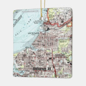 Anchorage Alaska Topo Map Keramisch Ornament (Links)
