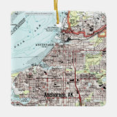 Anchorage Alaska Topo Map Keramisch Ornament (Voorkant)