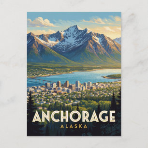 Anchorage Alaska Turnagain Arm Reis Briefkaart