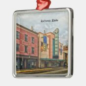 Anchorage Cityscape Metalen Ornament (Links)