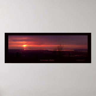 Anchorage Sunset Poster