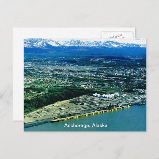 Anchorage, Uitzicht Alaska Briefkaart (Voorkant / Achterkant)
