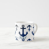 Anchors Ahoy Nautical Espresso Kop (Voorkant rechts)