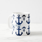 Anchors Ahoy Nautical Koffiemok (Voorkant links)