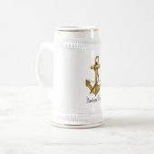 "Anchors Away" Beer Stein Bierpul (Voorkant links)