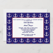 Anchors Away Invitation Kaart (Voorkant)