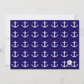 Anchors Away Invitation Kaart (Achterkant)