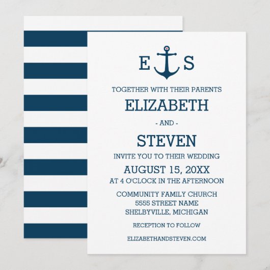 Anchors Away Kaart (Voorkant / Achterkant)