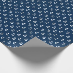 Anchors Away Nautical Personalize Cadeaupapier