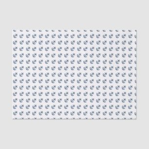 Anchors Away Nautical Personalize Tissuepapier