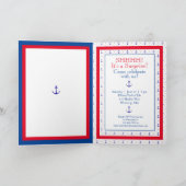 Anchors Away Red White Blue 50th Birthday (Binnen)