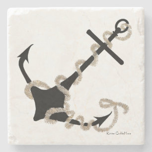 Anchors Away Stenen Onderzetter
