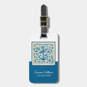 Anchors Aweigh. Bagagelabel (Voorkant verticaal)