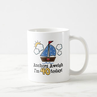 Anchors Aweigh Sailboat 40th Birthday Mok