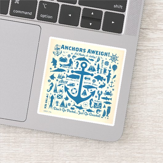 Anchors Aweigh. Sticker (Detail)