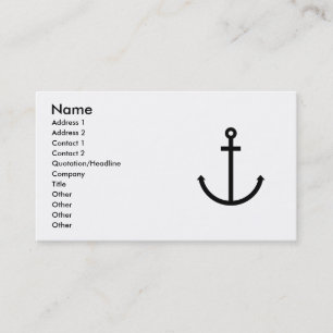 Anchors Aweigh Visitekaartje